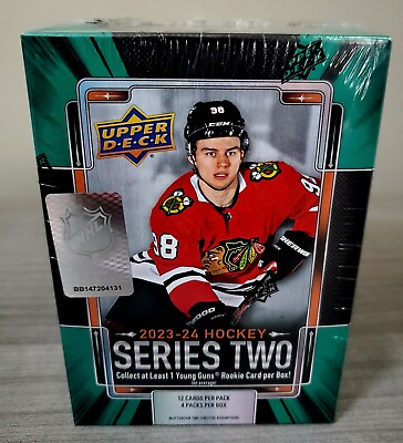 #ad 2023 24 Upper Deck Series 2 Hockey NHL Exclusive Blaster Box SEALED SHIPS TODAY $48.98