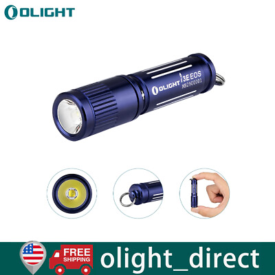 Olight i3E EOS 90 Lumens Mini Keychain light EDC Flashlight Portable Gift blue $12.99