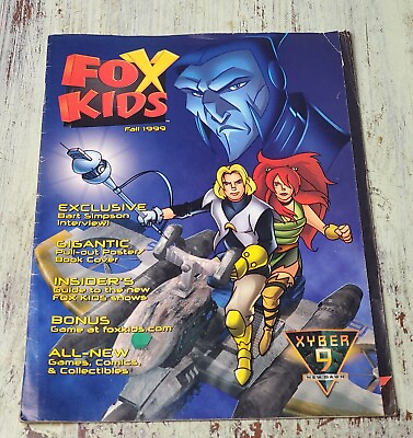 #ad Fox Kids Magazine Fall 1999 Complete with Poster $54.95