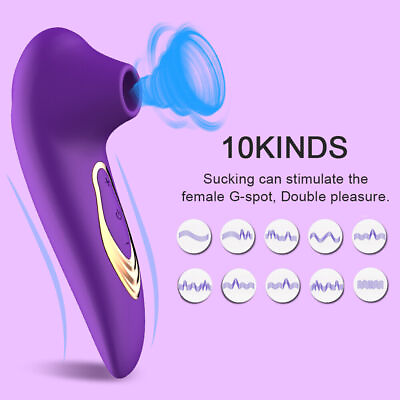 #ad Clit Sucker Vibrator Massage Vagina Nipple Sucking Sex Toys Women Masturbator $11.99