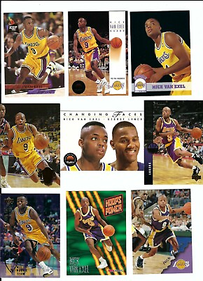 #ad 1993 94 Fleer Nick Van Exel RC Lakers Denver Nuggets Mavericks Warriors Lot $6.95