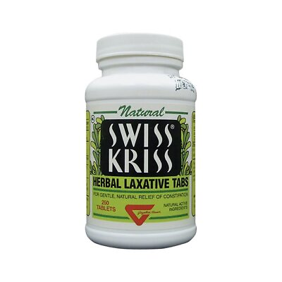 #ad Swiss Kriss Herbal Laxative Tabs 250 Tabs $19.52