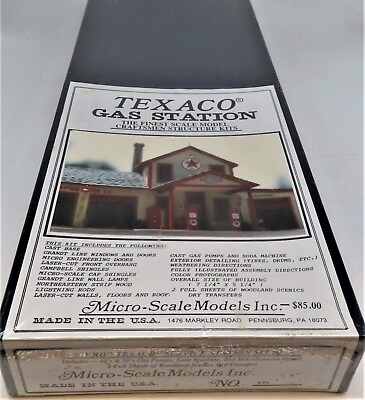 #ad MICRO SCALE MODELS INC NO.#444 TEXACO SERVICE STATION HO SCALE $90.89