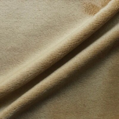 #ad Faux Fur Soft Solid Minky Fabric By The Yard Camel $14.99