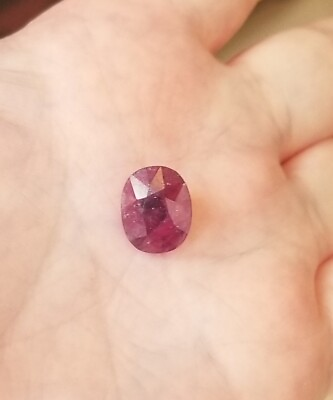 #ad Natural Oval Ruby LARGE 4.82 ct. Loose Stone 11.3mm x 9.3mm USA Seller $295.00