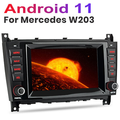 #ad For Mercedes Benz W203 C200 C230 Radio GPS Android 11 Car Stereo WIFI BT 116GB $119.99