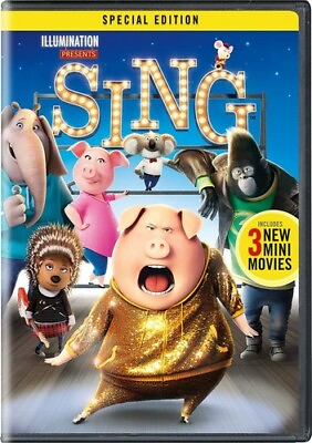 #ad Sing Special Edition DVD By Matthew McConaughey BRAND NEW SEALED $5.25