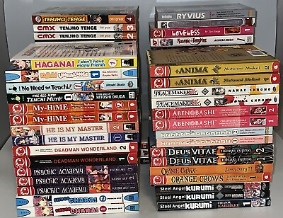 #ad Large Mixed English Manga Lot 67 Books Total $249.99