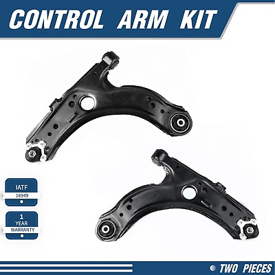 #ad 2pcs Front Lower Control Arm Kit for 1998 2010 Volkswagen Beetle Golf City Jetta $62.89