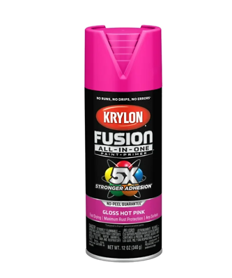 #ad Krylon Fusion All In One Spray Paint 5x stornger 12 Oz Pick your color $10.66