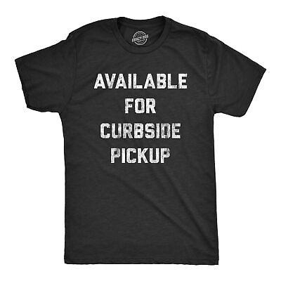#ad Mens Available For Curbside Pickup Tshirt Funny Food Dating Graphic Novelty Tee $13.10