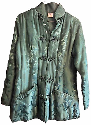#ad Chinese Floral Dark Green Small 2 Jacket. $24.99