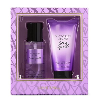 #ad #ad Victoria#x27;s Secret Love Spell Body Mist amp; Lotion Dou Holiday Gift Set New $19.95