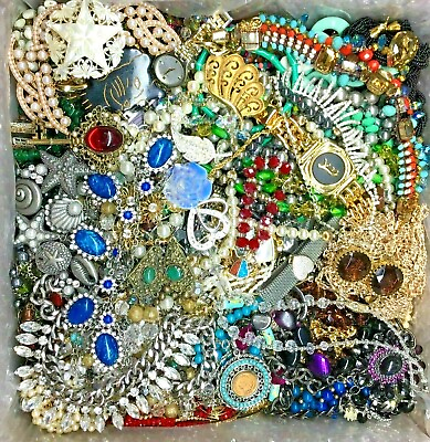 #ad Nice Jewelry Lot ALL GOOD Wear Resell Vintage Now 5 Pc Earring Brooch Necklace $23.19