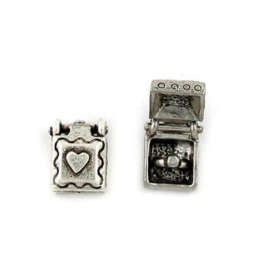 #ad Engagement Ring in Box Charm Pendant Cast Fine Pewter ±8.5x11.5x7mm; 1mm ;3D $0.99