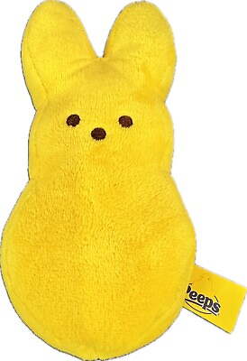 #ad Peeps YELLOW Easter Bunny Rabbit 6” Plush Stuffed Animal Toy $8.60