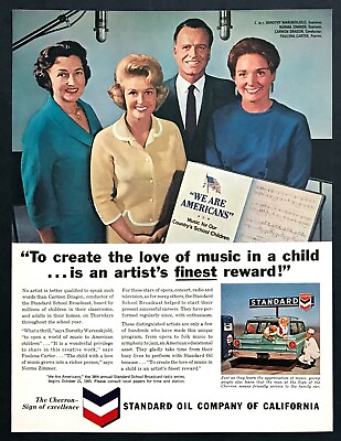 #ad 1966 Lawrence Welk Show Singer Norma Zimmer photo Chevron Gas vintage print ad $7.99