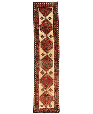#ad Semi Antique Tribal Handmade Boho Decor 3X14 Oriental Runner Rug Hallway Carpet $584.00