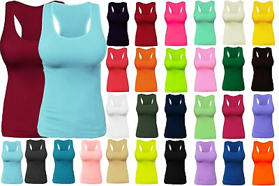 Ribbed Racerback Tank Top Camisole One Size $10.95