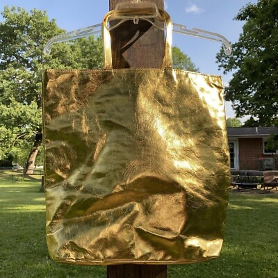 #ad Roberto Cavalli Gold Parfum Tote Bag 👜 $50.00