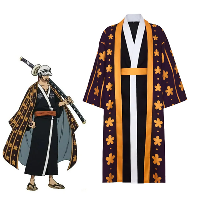 #ad Pirate King and Kingdom of Harmony COS Suit Navigation King Bathrobe Kimono Japa $54.25