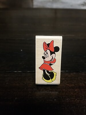 #ad Shy Minnie Rubber Stamp by Rubber Stampede 393 C Walt Disney Minnie Mouse $12.99