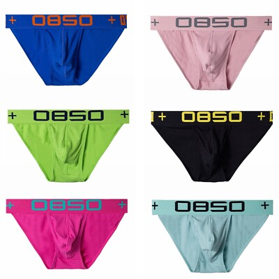 #ad 36 Pack Mens Briefs Bikinis Breathable Pouch Underpants Slips Cotton Underwear $35.69
