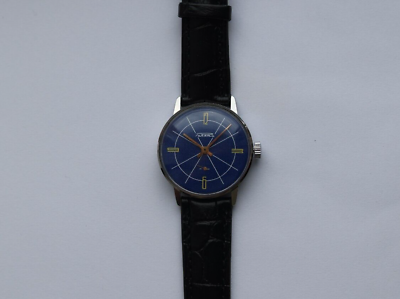 #ad Soviet watch Raketa Masonic blue mens vintage watch. Masonic signs watch $120.00