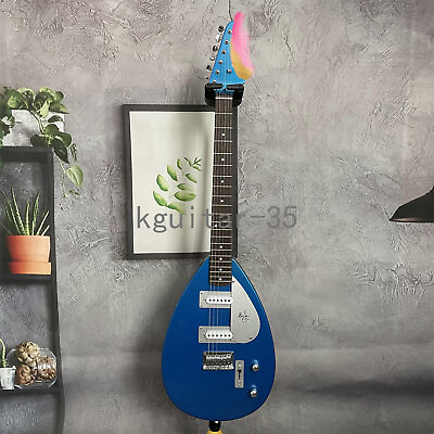 #ad 6 Strings Electric Guitar Blue Rosewood Fretboard Tremolo Bridge Chrome Hardware $272.65