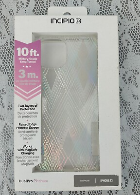 #ad INCIPIO DualPro Platinum Series Case Apple iPhone 13 Clear Colorful Look $9.99