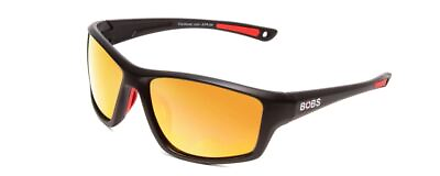 #ad Coyote FP 04 Mens Floating Polarized Sunglasses Matte Black Grey Red Mirror 62mm $38.53