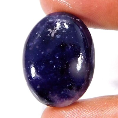 #ad 29.90Cts. Excellent 100% Natural Purple Lepidolite Oval Cabochon Loose Gemstone $5.57