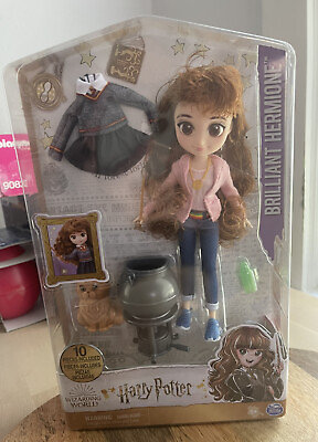 #ad NEW Hermione Granger doll Gift Set with Crookshanks Wizarding World Harry Potter $40.00