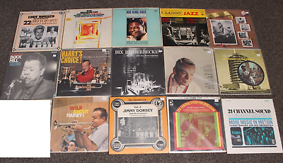 #ad JAZZ LP 12quot; LOT OF 14 OBSCURE BRUBECK NAT KING COLE BUCK HILL OBSCURE 82 $40.00