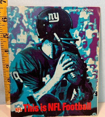 #ad 1967 This is the NFL New York Giants Edition Press TV Media Guide $15.00