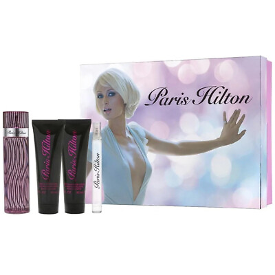 #ad #ad Paris Hilton Gift Set 3.4 Oz EDP 0.34 Oz EDP 3oz Lotion 3oz Gel 4 pc Women $34.99