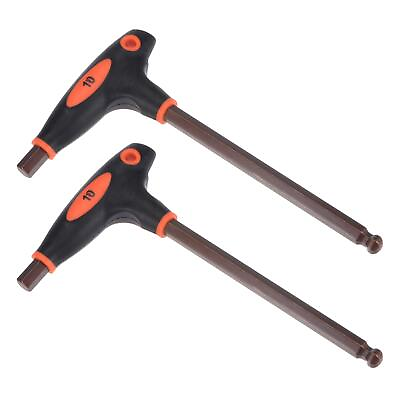 #ad 10mm Ball End Hex Key T Handle Wrench Spanner Metric S2 Steel 2 Pcs $28.40