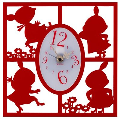 #ad Kato Crafts Moomin Silhouette Clock Little My Many KC 5017 Resin Red NEW $76.41