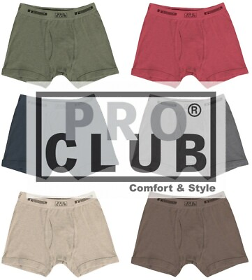 #ad 2 Pack PRO CLUB Mens Comfort Boxer Brief Underwear S to 3XL $13.99