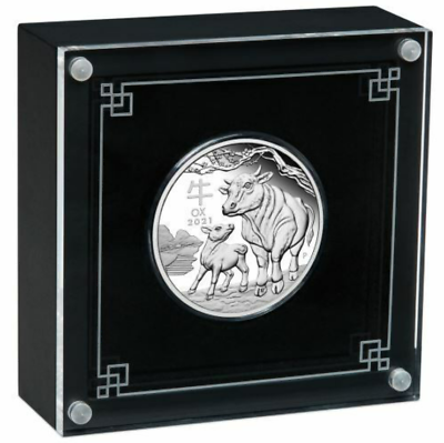 #ad 2021 australia lunar ox series III 1 Oz .9999 silver proof coin $99.00