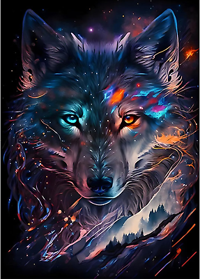 #ad Wolf Diamond Painting Kits for Adults Wolf DIY 5D Full Drill Diamond Painting K $14.99