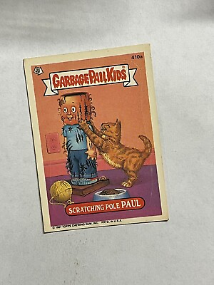 #ad Garbage Pail Kids SCRATCHING POLE PAUL Card #410a 1987 TOPPS Series 10 $4.00