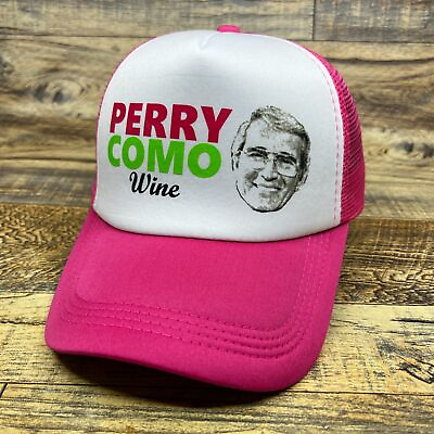 #ad Vintage Inspired Perry Como Wine Mens Trucker Hat Pink Snapback Retro Ball Cap $18.99