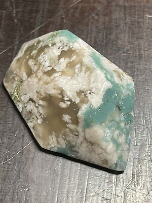#ad Green Flower Agate Freeform 1.9in x 1.25in x .62in 25g $48.99