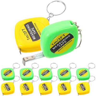 #ad 12 PCS Toy Toys in Bulk Dressmaking Rulers Toddler Small Tape Measure Key Ring $11.25