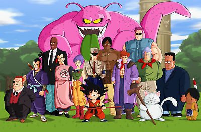 #ad Dragon Ball Poster Goku amp; Red Ribbon Saga Characters POSTER $22.49