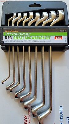 #ad 8 Pc Offset SAE Box End Wrench Set $29.50