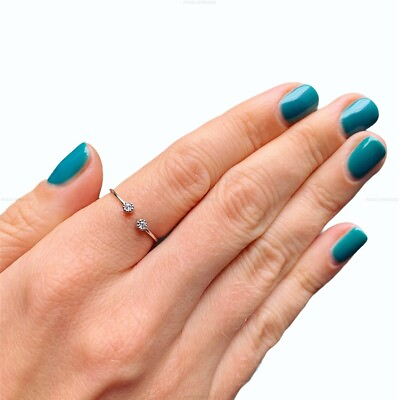 #ad Adjustable Band Wedding Engagement Diamond Ring 14k Yellow Gold Diamond Jewelry $254.80