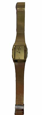 #ad Seiko Unisex Slim Vintage Quartz Watch 7430 5290 EUC $25.72