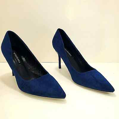#ad Yuanzhilin Blue Suede High Heel US Women SIZE 5 CN35 Stylish sexy $21.00